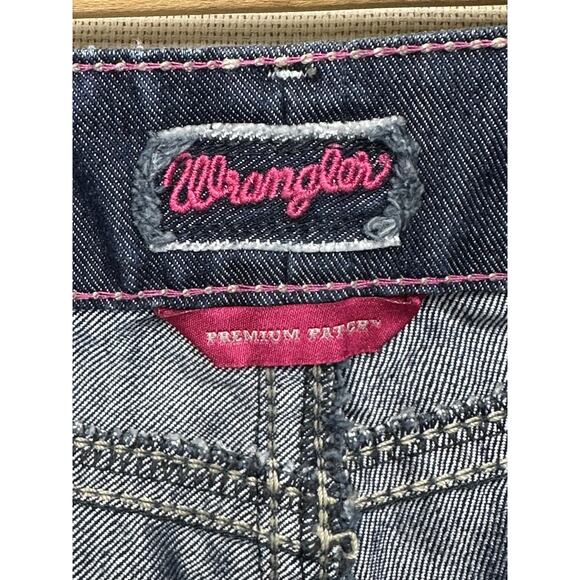 Wrangler Jeans Women’s 9/10x30 Blue Denim Bootcut Premium Patch Low Rise Cotton - Picture 8 of 15